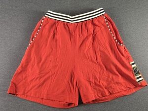 K.d. Spring Sweat Shorts Womens Large Red Cotton Elastic Waist Casual VTG